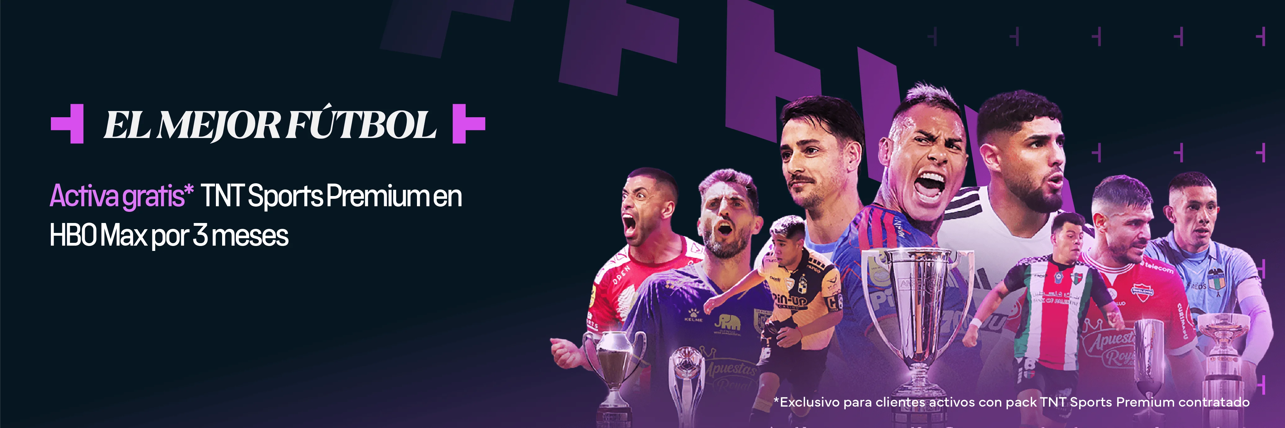 Activa gratis TNT Sports Premium en HBO Max por 3 meses y disfruta del mejor fútbol en vivo.