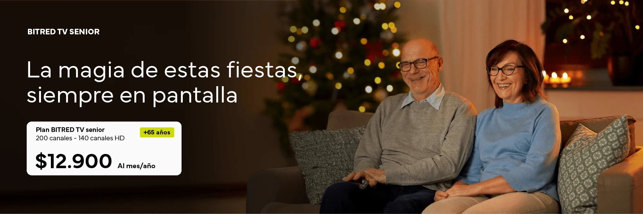 Promoción para la conectividad del los senior de la casa contratando el plan tv senior este mes de diciembre junto a Bitred