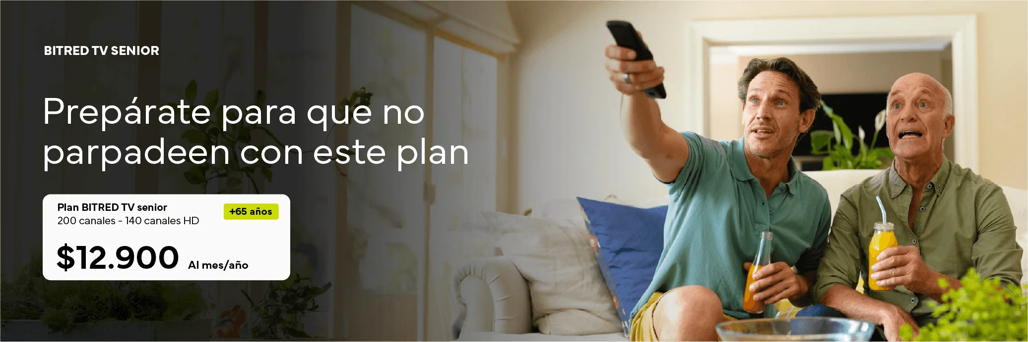 Promoción para la conectividad del los senior de la casa contratando el plan tv senior este mes de enero junto a Bitred