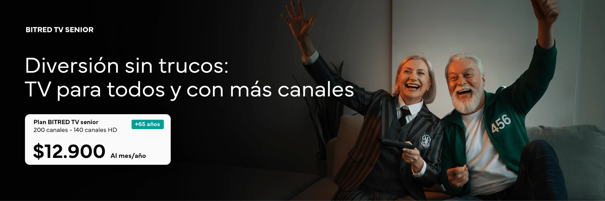 Promoción para la conectividad del los senior de la casa contratando el plan tv senior este mes de octubre junto a Bitred