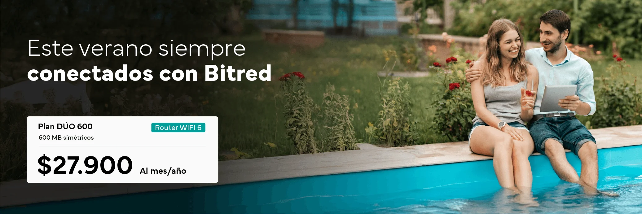 Los mejores planes de 600 megas en Dúo Tv + Fibra y solo fibra con Bitred este mes del verano junto a bitred