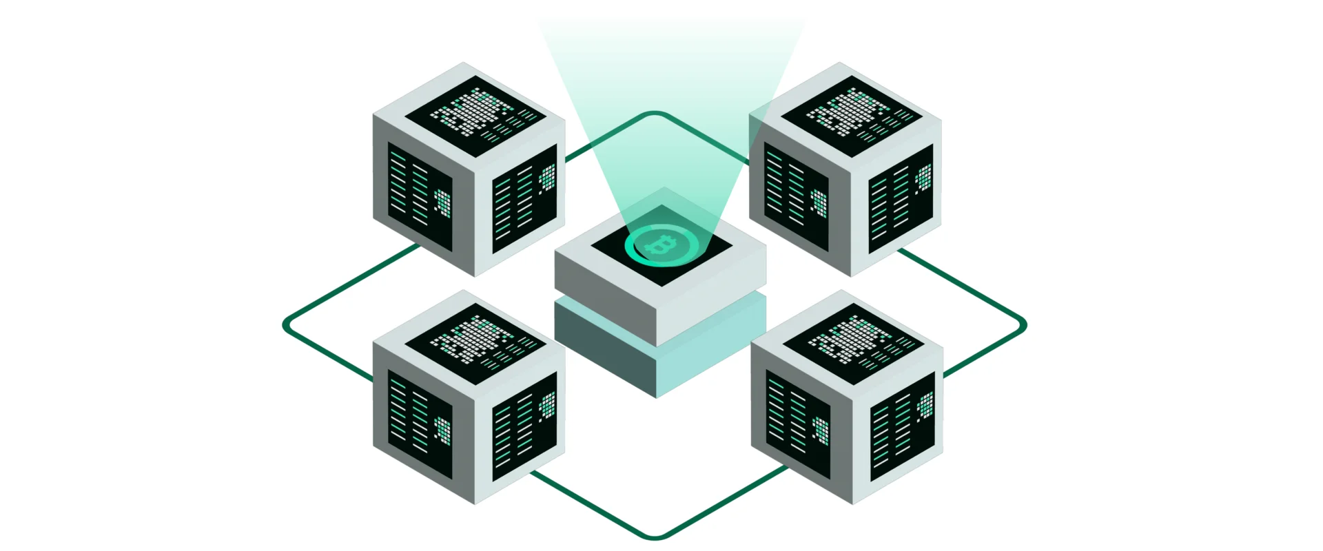 imagen representativa de como funciona el blockchain