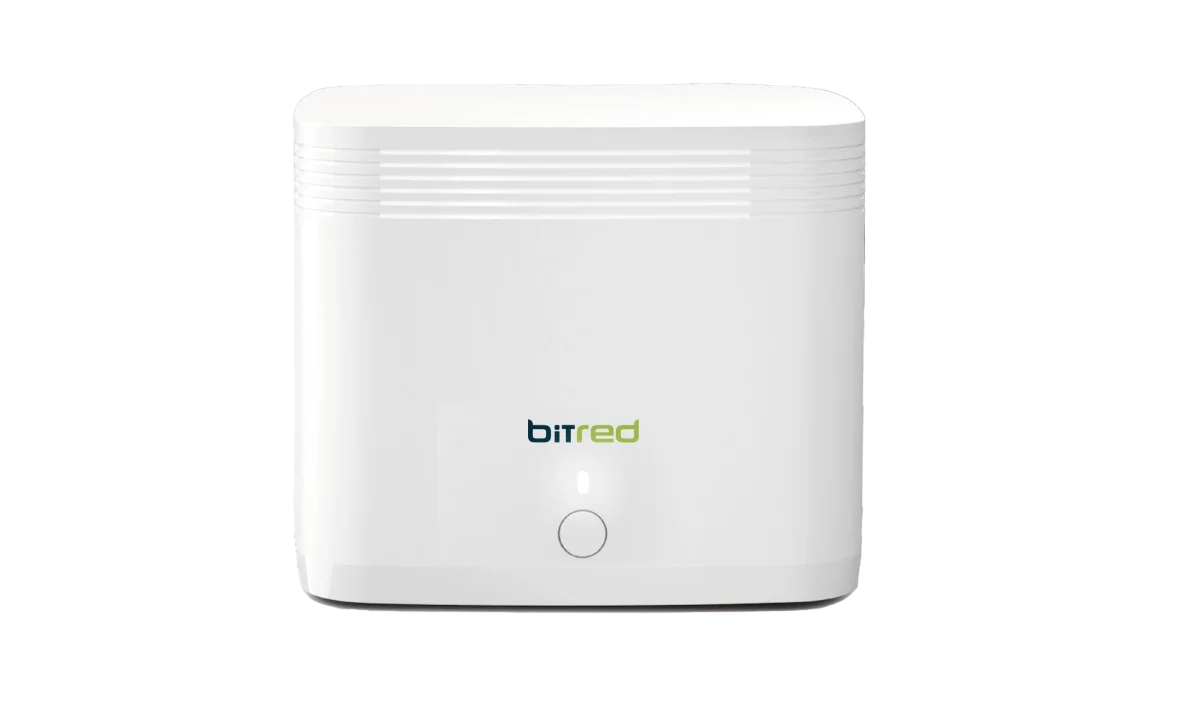 imagén de router bitred con luz blanca