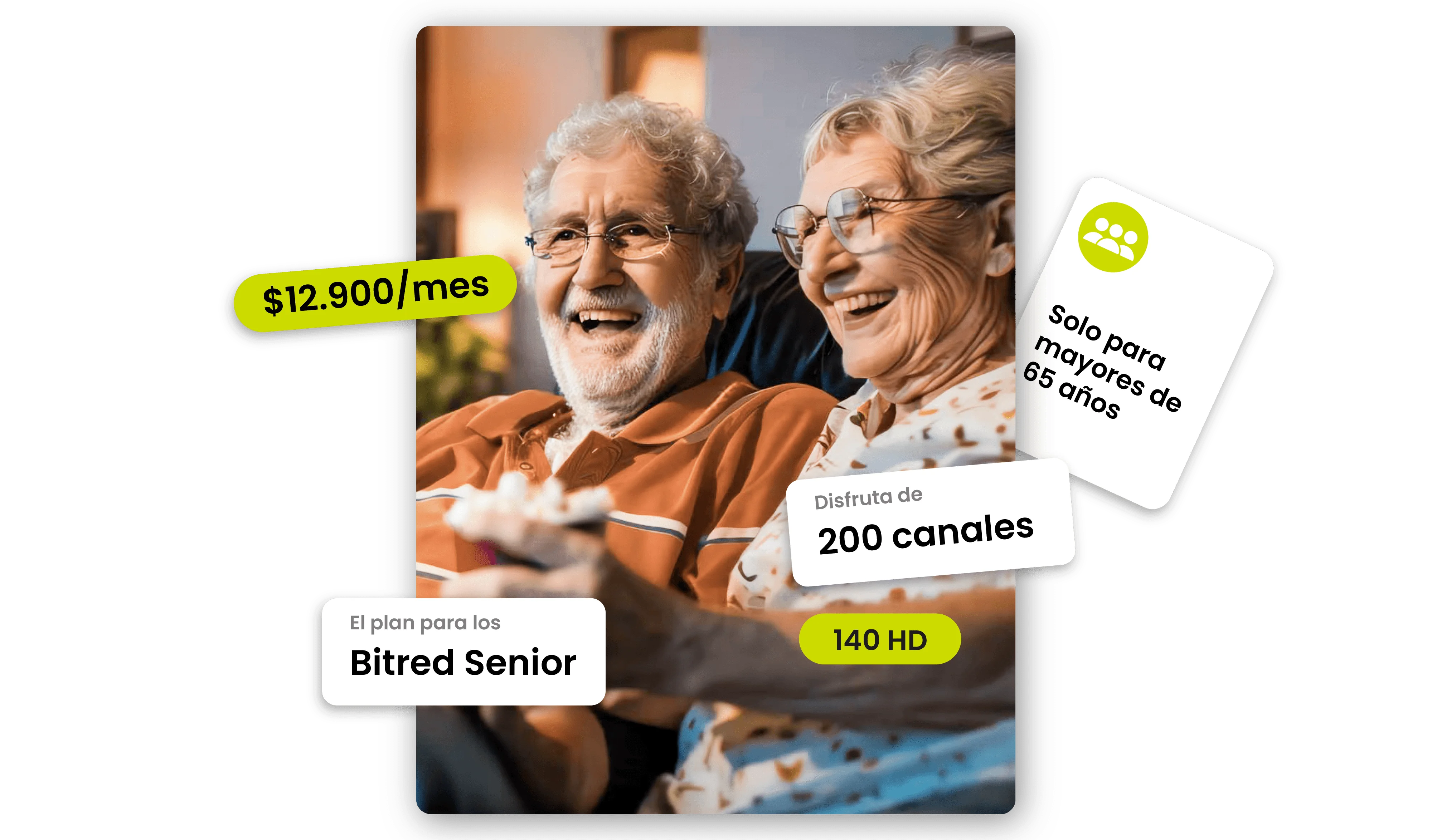 información respecto al plan Bitred TV Seniors