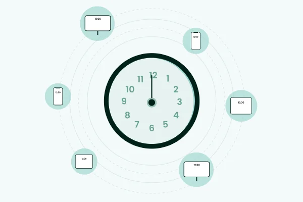 ilustración de un reloj respecto al blog sobre el padre del protocolo de tiempo de red (NTP)